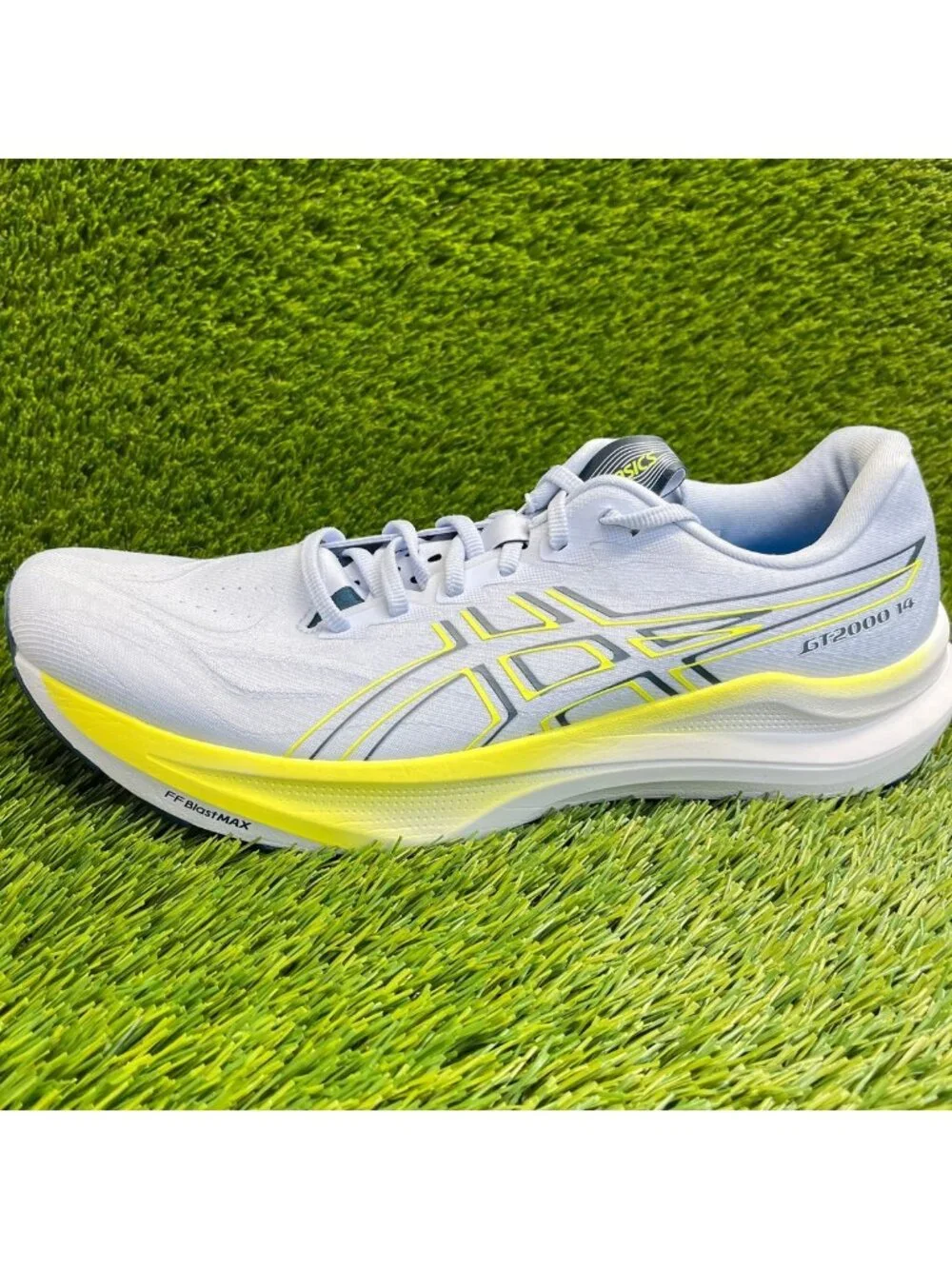 Asics GT-2000 14 Mens Size 12.5 Blue Yellow Athletic Running Shoes Sneakers